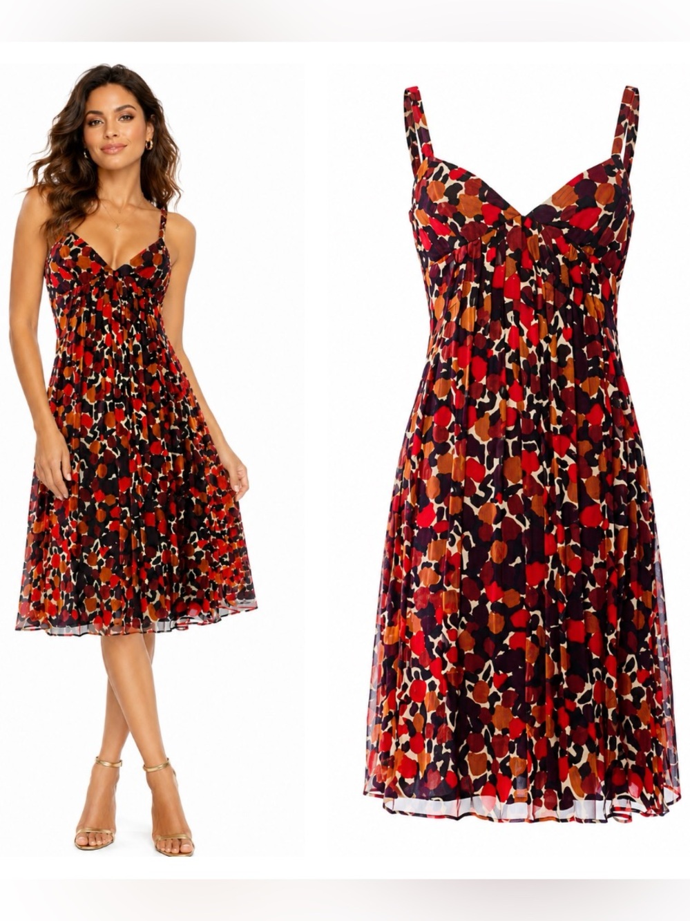 Burberry of London Silk Spaghetti Strap Summer Dress 4